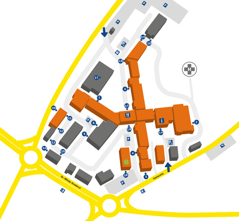 Mapa areálu